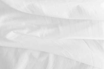 Fototapeta premium Rippled white fabric texture background
