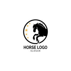Horse Logo Template Vector illustration design