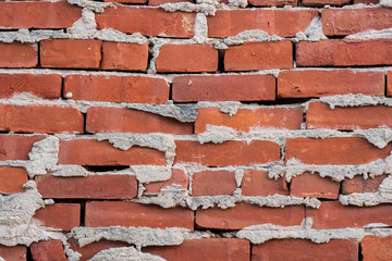Obraz premium Old Red Brick Wall Background 1