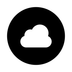 cloud, weather button icon vector