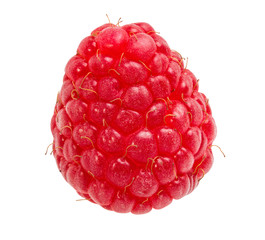 Fresh raspberry isolated on white background