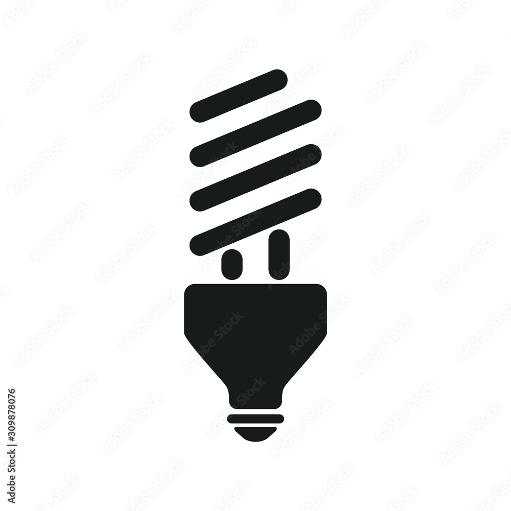 Leinwandbilder light bulb icon vector sign isolated for graphic and web design. glowing light bulb symbol template 