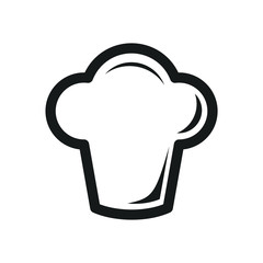 cooking hat icon vector sign isolated for graphic and web design. Chef cooking hat symbol template color editable on white background, Thin linear graphic Eps10.
