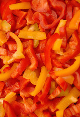 Fresh peppers vegetable
