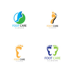 foot Logo Template vector illustration