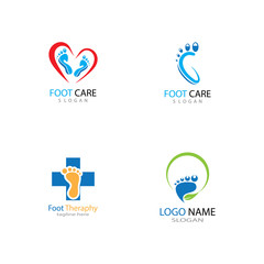 foot Logo Template vector illustration