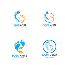 Fototapeta na wymiar foot Logo Template vector illustration