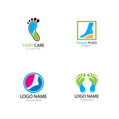 foot Logo Template vector illustration