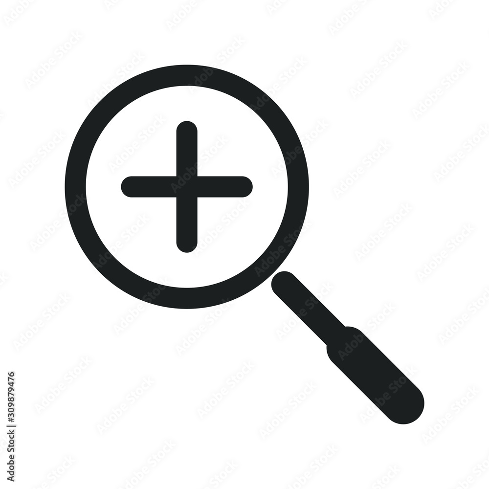 Leinwandbilder magnifying glass or search icon vector sign isolated for graphic and web design. searching symbol te