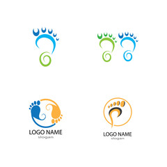 foot Logo Template vector illustration