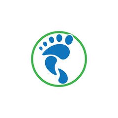 foot Logo Template vector illustration