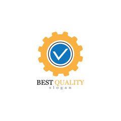 Fototapeta premium Gear Logo Template vector icon illustration design