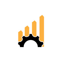 Fototapeta premium Gear Logo Template vector icon illustration design