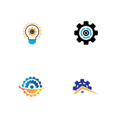 Gear Logo Template vector icon illustration design