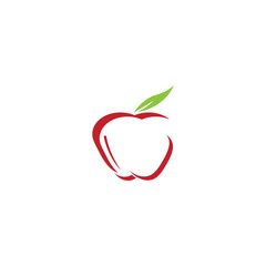 Apple vector illustration design icon logo template