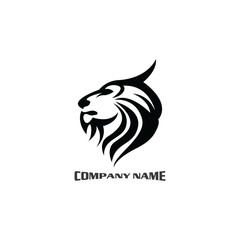 Lion head logo vector, creative graphic illustration design