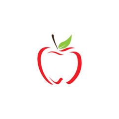 Apple vector illustration design icon logo template