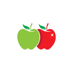 Apple vector illustration design icon logo template