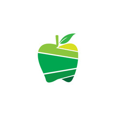 Apple vector illustration design icon logo template