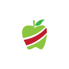 Apple vector illustration design icon logo template