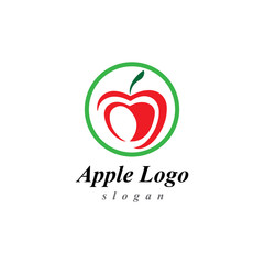 Apple vector illustration design icon logo template