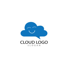 Obraz premium cloud logo design template vector icon