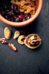 Ingredients for healthy fitness cookies	