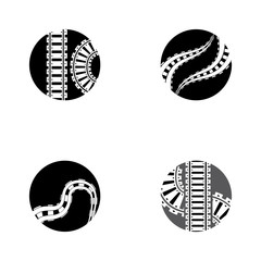 railway vector icon design template illustration