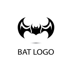 bat open wings flying concept elements icon