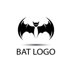 bat open wings flying concept elements icon