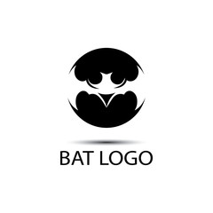 bat open wings flying concept elements icon