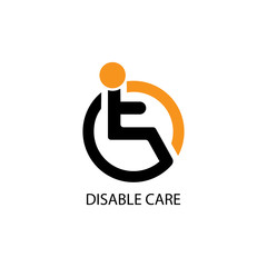 Disabled icon illustration isolated vector sign symbol