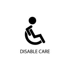 Disabled icon illustration isolated vector sign symbol