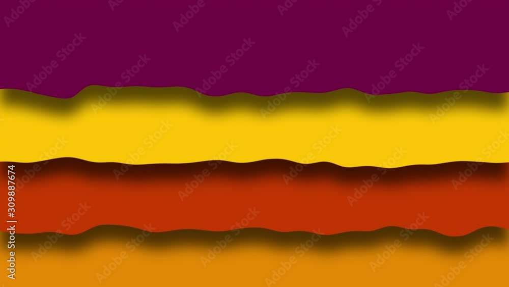 Aufkleber digital wavy background from color layers. 3d rendering of modern art, computer created