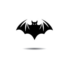 bat open wings flying concept elements icon