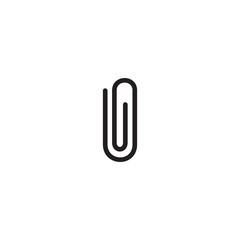 Obraz premium Attachment icon symbol vector illustration