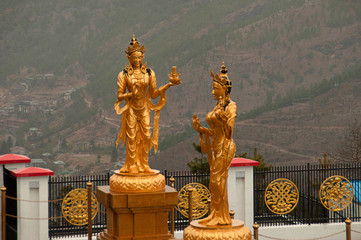 Statues of Godess Tara, Thimpu, Bhutan