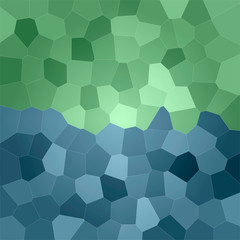 Fototapeta na wymiar Blue green large simple geometric pattern
