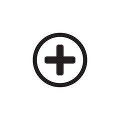 Obraz premium Plus icon symbol vector illustration