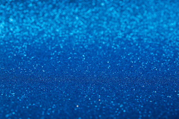 Beautiful blue bokeh background. Color of the year 2020.