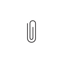 Attachment icon symbol vector illustration