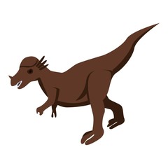 Toy dino icon. Isometric of toy dino vector icon for web design isolated on white background