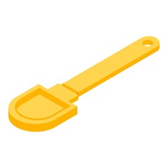 Sand shovel icon. Isometric of sand shovel vector icon for web design isolated on white background