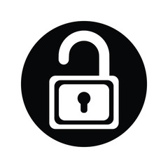 Open lock, unlock, unlocked icon