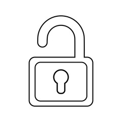 Open lock, unlock, unlocked icon