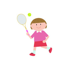 Obraz na płótnie Canvas tennis , girl1