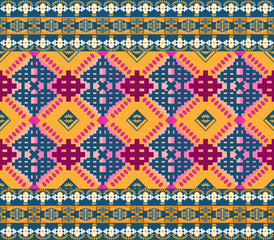 Ethnic Pattern Design Background or Wallpaper, Fabric,Dress, Gift wrap.