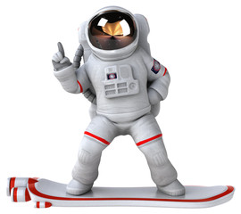 Fun astronaut - 3D Illustration © Julien Tromeur