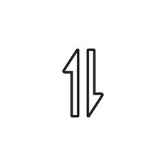 Data transfer icon symbol vector illustration