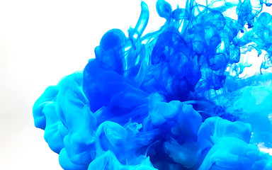 Obraz premium Blue hypertonic abstract background. Cool trending screensaver.